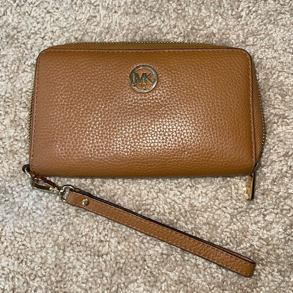 Michael Kors Leather Phone Wristlet
